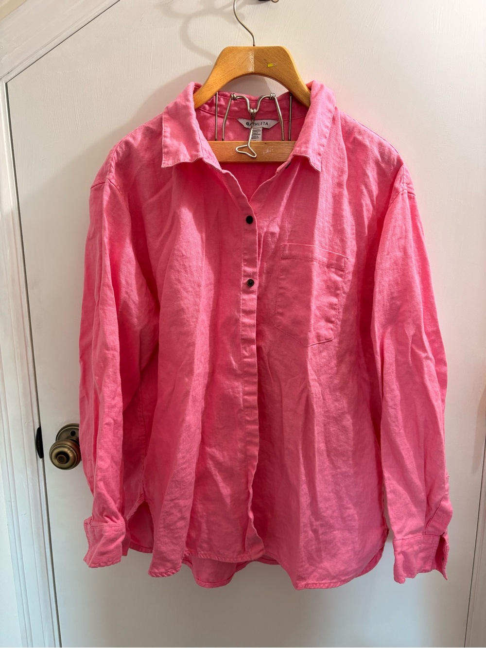 Athleta 100% Linen Button Down
